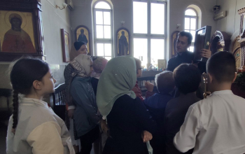 Учащиеся ГУО "Средняя школа № 8" в храме Рождества Христова