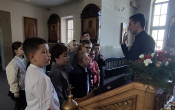 Учащиеся ГУО "Средняя школа № 8" в храме Рождества Христова