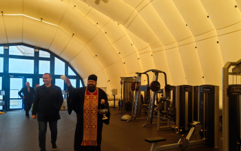 Епископ Амвросий освятил «Борисов-Арену»