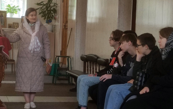 Учащиеся "СШ № 12" в храме Рождества Христова