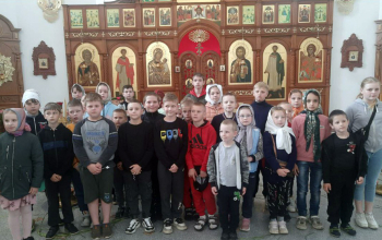Учащиеся Мстижской школы посетили приход храма Святого Архангела Михаила