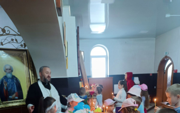 Школьники посетили храм святого великомученика Георгия Побеносца 