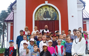 Школьники посетили храм святого великомученика Георгия Побеносца 