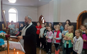 Школьники посетили храм святого великомученика Георгия Побеносца 