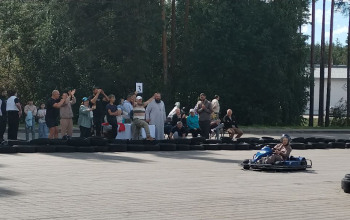 Соревнования по картингу среди приходских команд Борисовской епархии