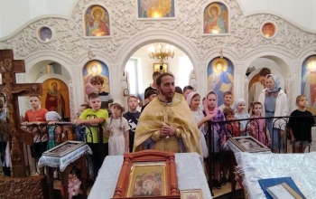 Молебен на начало учебного год в приходе храма Святой Живоначальной Троицы