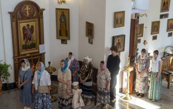 Торжественное архиерейское богослужение в храме святого Архангела Михаила