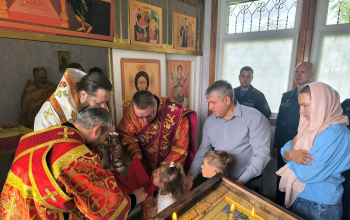 В день памяти мч. Иоанна Воина в Светлой Роще совершена Божественная литургия 