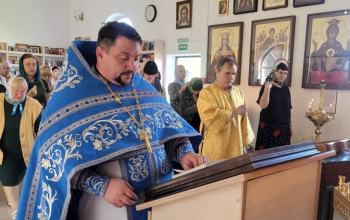 Молебен в приходе храма святых благоверных князей Бориса и Глеба