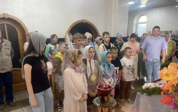 Молебен на начало учебного года в храме святого великомученика Георгия Победоносца