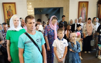 Молебен на начало учебного года в храме Рождества Христова