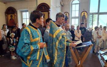 Молебен на начало учебного года в храме Рождества Христова