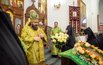 День тезоименитства владыки Амвросия: архиерейская литургия
