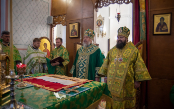 День тезоименитства владыки Амвросия: архиерейская литургия