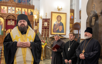 Духовное наставление и благословение архиерея: правоохранители Борисова начали службу с молебна в кафедральном соборе