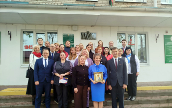 Иерей Александр Лукьянович на открытии нового отделения ТЦСОН Борисовского района