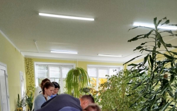 Иерей Александр Лукьянович на открытии нового отделения ТЦСОН Борисовского района