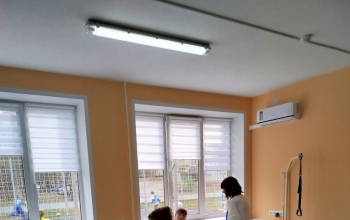 Иерей Александр Лукьянович на открытии нового отделения ТЦСОН Борисовского района