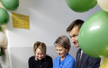 Иерей Александр Лукьянович на открытии нового отделения ТЦСОН Борисовского района