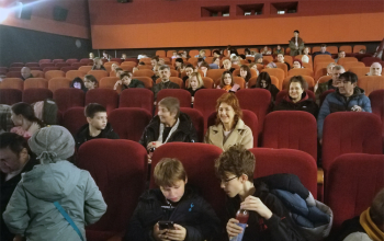 В кинотеатре «Октябрь» г. Борисова прошел показ мультфильма «Серафима»