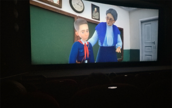 В кинотеатре «Октябрь» г. Борисова прошел показ мультфильма «Серафима»