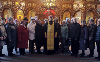 Приход храма Рождества Христова посетили представители Борисовского районного Совета ветеранов