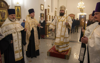 Всенощное бдение в канун собора Архистратига Михаила и прочих Небесных Сил бесплотных