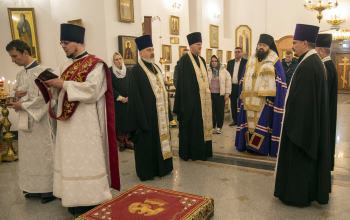 Всенощное бдение в канун собора Архистратига Михаила и прочих Небесных Сил бесплотных