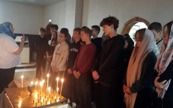 Учащиеся СШ № 16 посетили храм святого великомученика Георгия Победоносца