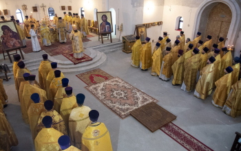 Соборное богослужение священнослужителей Борисовской епархии