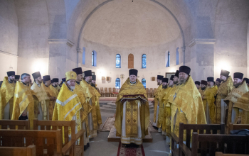 Соборное богослужение священнослужителей Борисовской епархии