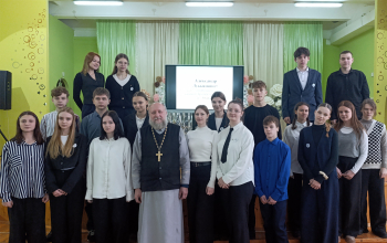 Беседа с учениками в Лошницкой  средней школе – «О ценности жизни»