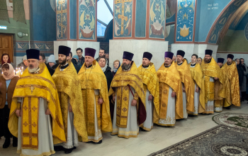 Торжественное архиерейское богослужение в честь 50-летия епископа Амвросия