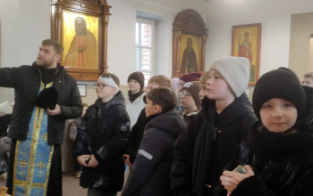 В  приходе храма Рождества Христова побывали учащиеся 5 класса ГУО «СШ № 2»