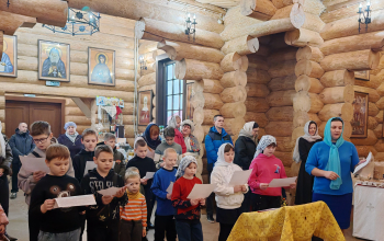 Божественная литургия  для детей в приходе храма святого равноапостольного князя Владимира