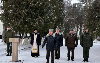 Иерей Сергий Сасыкбаев принял участие в открытии памятника воинам-зенитчикам
