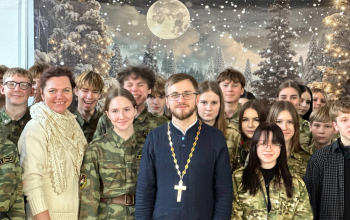 Встреча иерея Вадима Свириденко с ребятами из военно-патриотических клубов