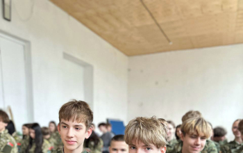 Встреча иерея Вадима Свириденко с ребятами из военно-патриотических клубов