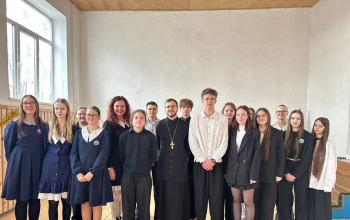 Ребята из военно-патриотического клуба «Патриот» встретились со священником Вадимом Свириденко