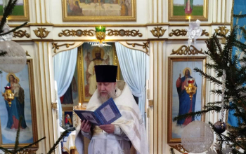 Праздник Рождества Христова отметили на приходе храма святого Архангела Михаила