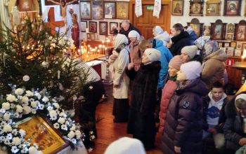 Праздник Рождества Христова отметили на приходе храма святого Архангела Михаила