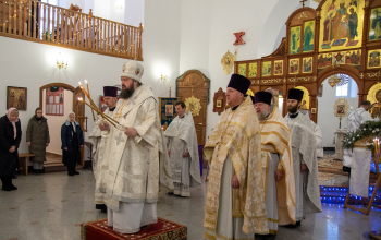 Епископ Амвросий поздравил протоиерея Андрея Капульцевича с 55-летием