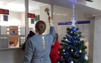 Молитва и окропление крещенской водой в УЗ «Борисовский родильный дом»