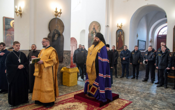 Молебен в преддверии Дня защитника Отечества