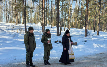 Иерей Сергий Сасыкбаев посетил полигон 358-го отдельного механизированного батальона