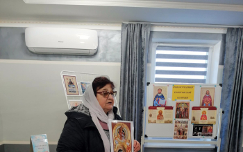 Гимназисты в гостях, в храме Рождества Христова