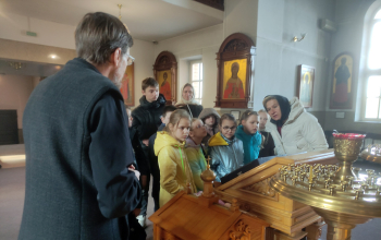 Занятие по православному краеведению для учеников СШ № 12