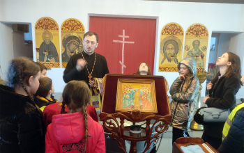 Школьники из СШ №22 в храме Рождества Христова