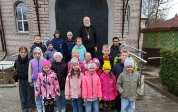 Встреча с детьми в храме святого Архангела Михаила аг.Лошница