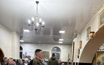 Ковчег с частицей Пояса Пресвятой Богородицы в храме святого великомученика Георгия Победоносца